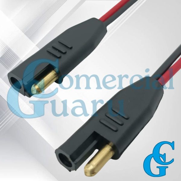 Conector Plugue Polarizado 2 vias fio 1,5mm²